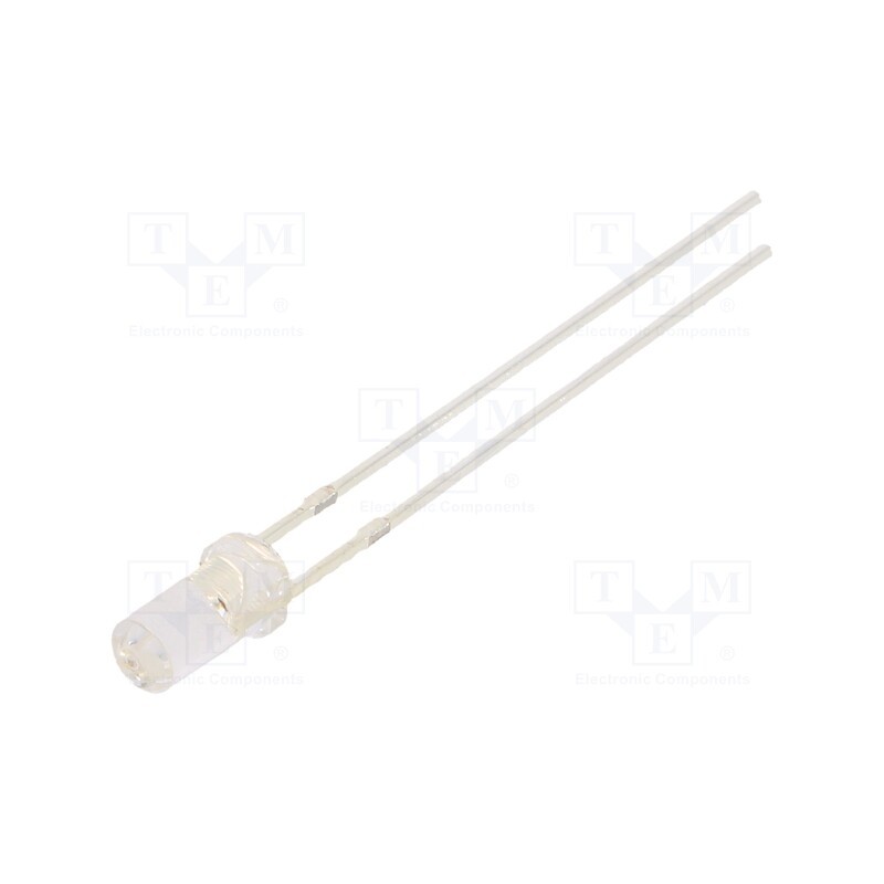 10 pcs : OSR5PA3N51A - LED, 3mm, red, 750÷1120mcd, 50°, Front: flat, 1.8÷2.6V, No.of term: 2