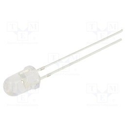 10 pcs : OSR5PA5A31A-1MA - LED, 5mm, red, 750÷1120mcd, 30°, Front: convex, 1.8÷2.2V