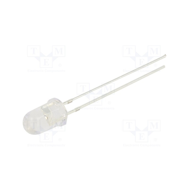 10 pcs : OSR5PA5A31A-1MA - LED, 5mm, red, 750÷1120mcd, 30°, Front: convex, 1.8÷2.2V