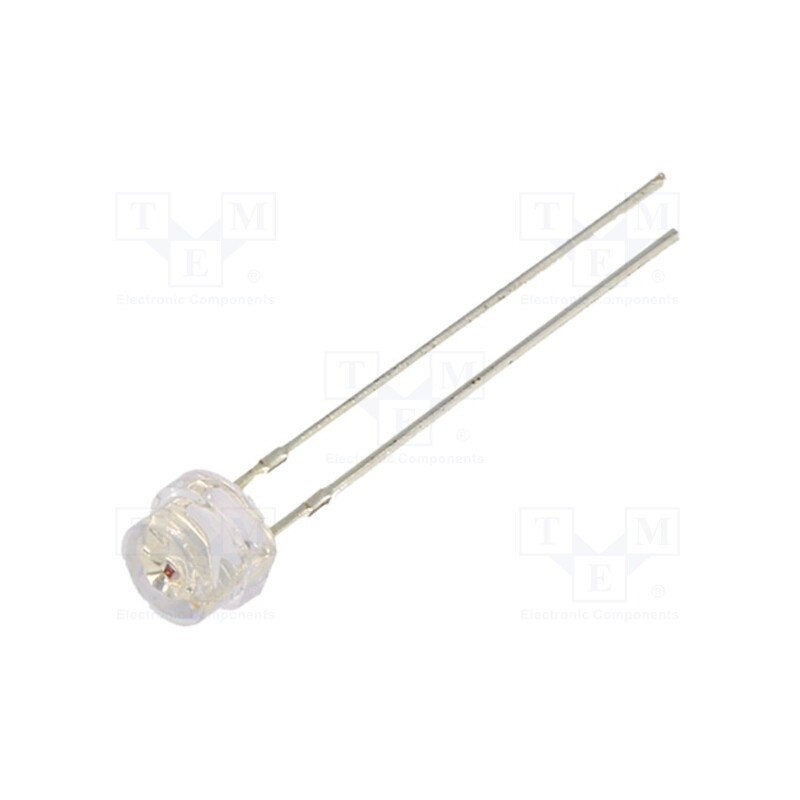 10 pcs : OS5RKP56A1A - LED, 4.8mm, red, 1120÷1560mcd, 100°, Front: convex, 1.8÷2.6V