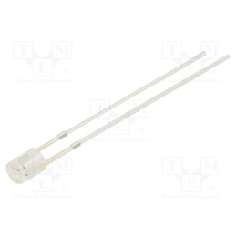 10 pcs : OSY5JA3FE1B-12V - LED, 3mm, yellow, 68÷100mcd, 140°, Front: recessed, 12V, -30÷85°C