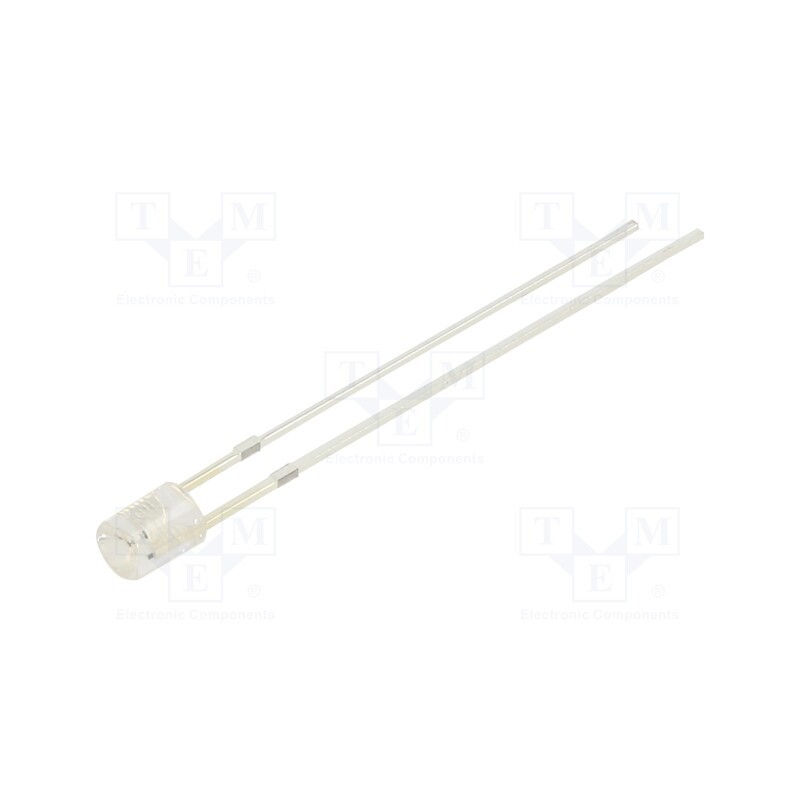 10 pcs : OSY5JA3FE1B-12V - LED, 3mm, yellow, 68÷100mcd, 140°, Front: recessed, 12V, -30÷85°C