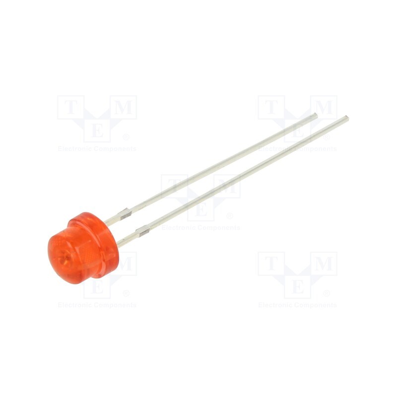 10 pcs : OSR5PA56A3A-KL - LED, 4.8mm, red, 750÷1560mcd, 100°, Front: convex, 2.1÷2.6V, 130mW