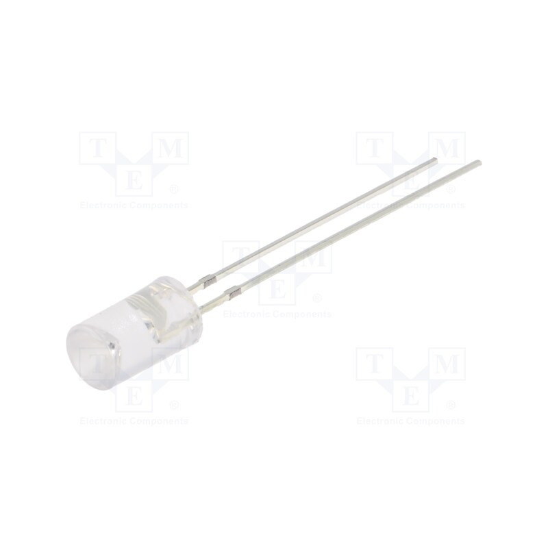 10 pcs : OSY5JA5MC1B-12V - LED, 5mm, yellow, 100÷150mcd, 120°, Front: recessed, 12V, -30÷85°C