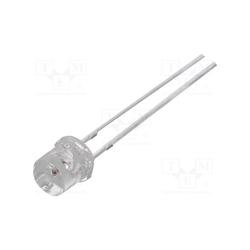 10 pcs : OS5YPM57E1A-LM - LED, 5mm, yellow, 1120÷2180mcd, 140°, Front: flat, 1.8÷2.4V
