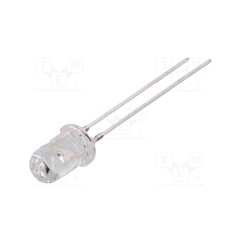 10 pcs : OS5YPM5B61A - LED, 5mm, yellow, 2180÷4200mcd, 60°, Front: convex, 1.8÷2.6V