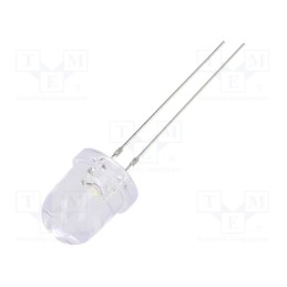 10 pcs : OSM2DK8131A-ST - LED, 8mm, white warm, 8400÷10000mcd, 30°, Front: convex, 2.9÷3.6V