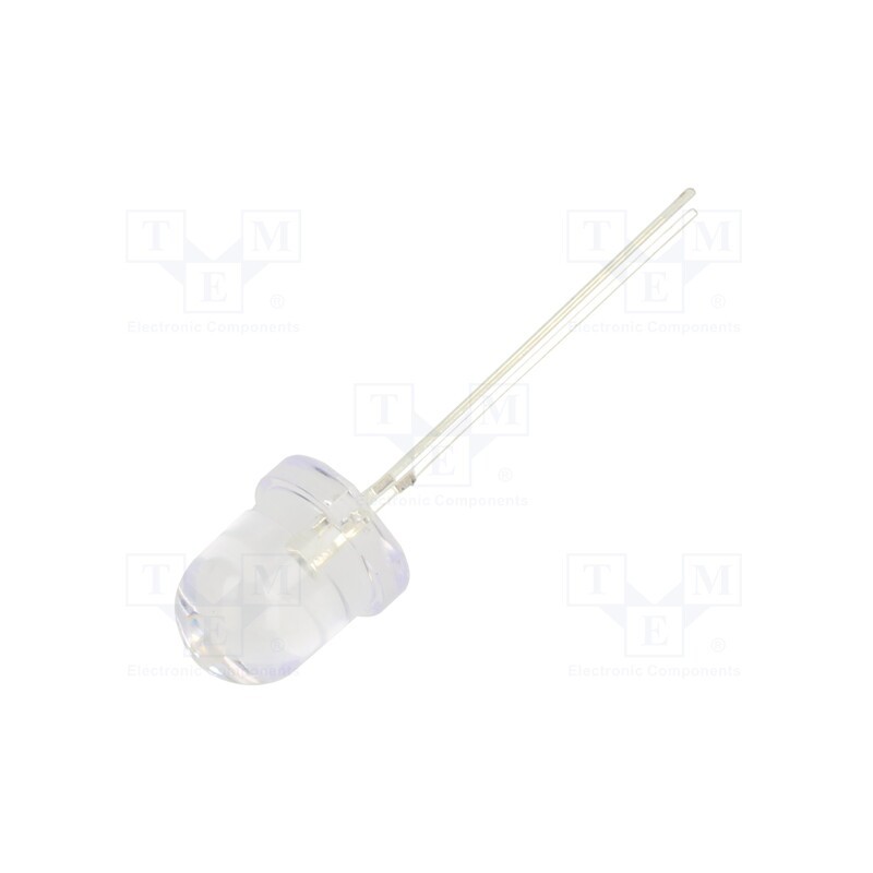 10 pcs : OS5YKP8131A - LED, 8mm, yellow, 18000÷22000mcd, 30°, Front: convex, 2.1÷2.6V, 78mW