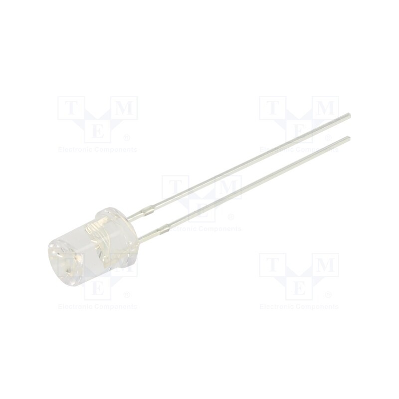 10 pcs : OSY5PA53C1A - LED, 5mm, yellow, 500÷750mcd, 120°, Front: recessed, 2.1÷2.6V, 78mW