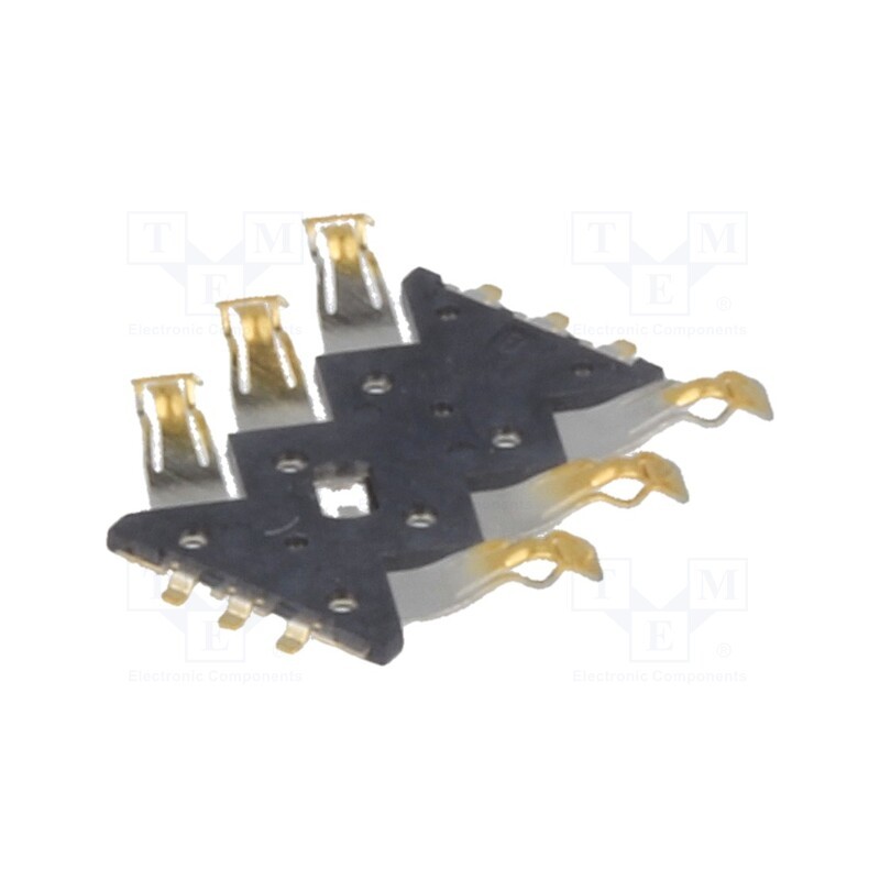 10 pcs : 115P-AEA0 - Connector: for cards, Nano SIM, low profile, SMT, PIN: 6