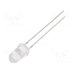 10 pcs : OS5RKP5201A - LED, 5mm, red, 43000÷50000mcd, 8°, Front: convex, 2.1÷2.6V, -30÷85°C