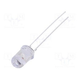10 pcs : OS5YKP5161A - LED, 5mm, yellow, 2180÷3000mcd, 60°, Front: convex, 1.8÷2.6V