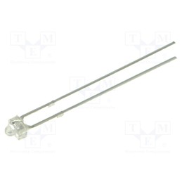 10 pcs : OSB5SA7331A-12V - LED, 1.8mm, blue, 1120mcd, 30°, Front: convex, 12V, No.of term: 2