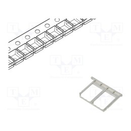 10 pcs : 115S-BT00 - Tray for card connector, 115S-BS00