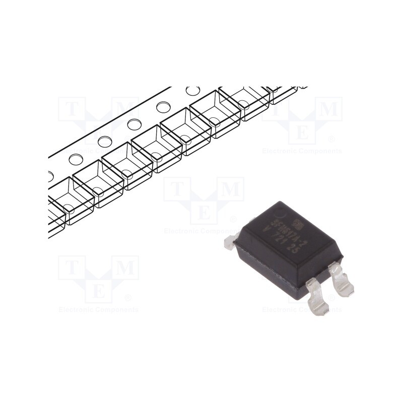 10 pcs : SFH617A-2X009T - Optocoupler, SMD, Ch: 1, OUT: transistor, Uinsul: 5.3kV, Uce: 70V