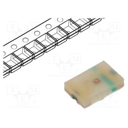 20 pcs : HSMG-C177 - LED, SMD, 0805, green, 4.5÷15mcd, 2x1.25x0.4mm, 130°, 2.2÷2.6V, 20mA
