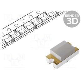 20 pcs : HSME-C191 - LED, SMD, 0603, green, 18÷50mcd, 1.6x0.8x0.6mm, 170°, 2.1÷2.6V, 20mA