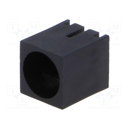 100 pcs : FIX-LED-503 - LED housing, 5mm, polyamide, angular, 3 PIN, black, UL94V-2