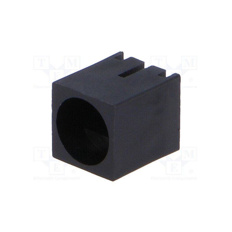 100 pcs : FIX-LED-503 - LED housing, 5mm, polyamide, angular, 3 PIN, black, UL94V-2