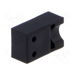 100 pcs : FIX-LED-325 - LED housing, 3mm, polyamide, angular, black, UL94V-2, H: 3.4mm