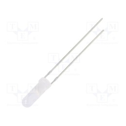10 pcs : OSG5DA6CF2A - LED, 3mm, green, 500÷750mcd, 150°, Front: convex, 2.7÷3.4V