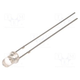 10 pcs : OSG5DA3131A-12V - LED, 3mm, green, 3000÷4200mcd, 30°, Front: convex, 12V, No.of term: 2
