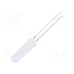 10 pcs : OSG5DA6EE2A - LED, 5mm, green, 330÷500mcd, 140°, Front: convex, 2.7÷3.4V
