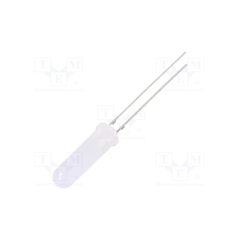 10 pcs : OSG5DA6EE2A - LED, 5mm, green, 330÷500mcd, 140°, Front: convex, 2.7÷3.4V