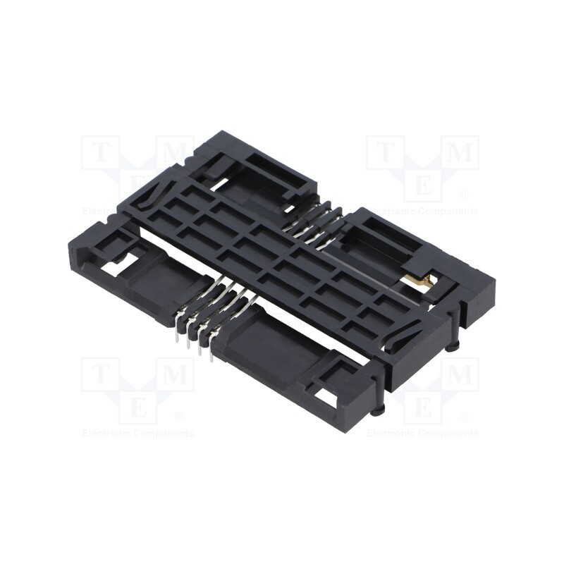 10 pcs : 116B-DBC0-01 - Connector: for cards, Smart Card, THT, gold-plated