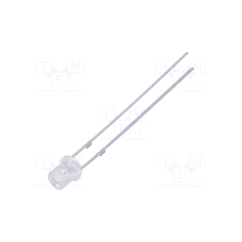 10 pcs : OSPPD234E1A - LED, 3mm, green, 1560÷2180mcd, 140°, Front: flat, 2.7÷3.4V