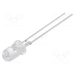 10 pcs : OSY5CA5111P - LED, 5mm, yellow, 40000÷55000mcd, 15°, Front: convex, 2÷2.6V