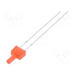 10 pcs : OSR5RU7K94B-12V - LED, 2mm, red, 150÷220mcd, 90°, Front: flat, 12V, Pitch: 2.54mm, THT