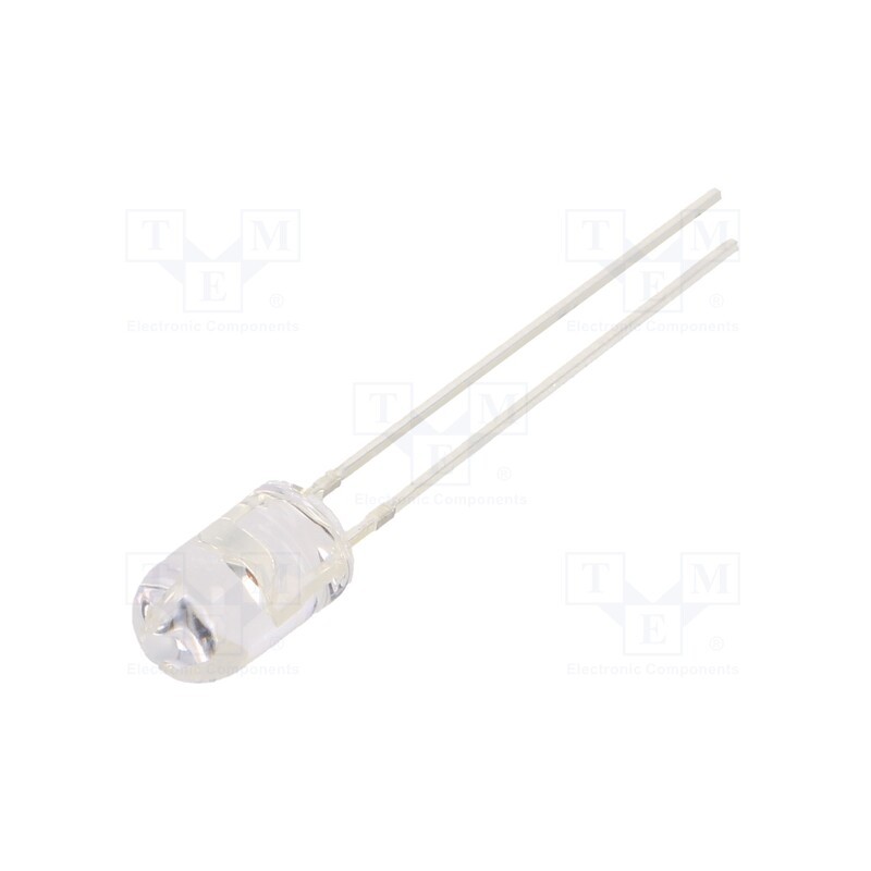 10 pcs : OS5RKP5E31B - LED, 5mm, red, 8400÷10000mcd, 30°, Front: convex, 2.1÷2.6V, -30÷85°C