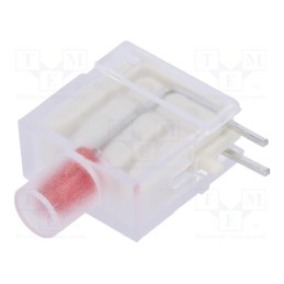 10 pcs : DBKD10 - LED, in housing, red, 3.9mm, No.of diodes: 1, Lens: red,diffused