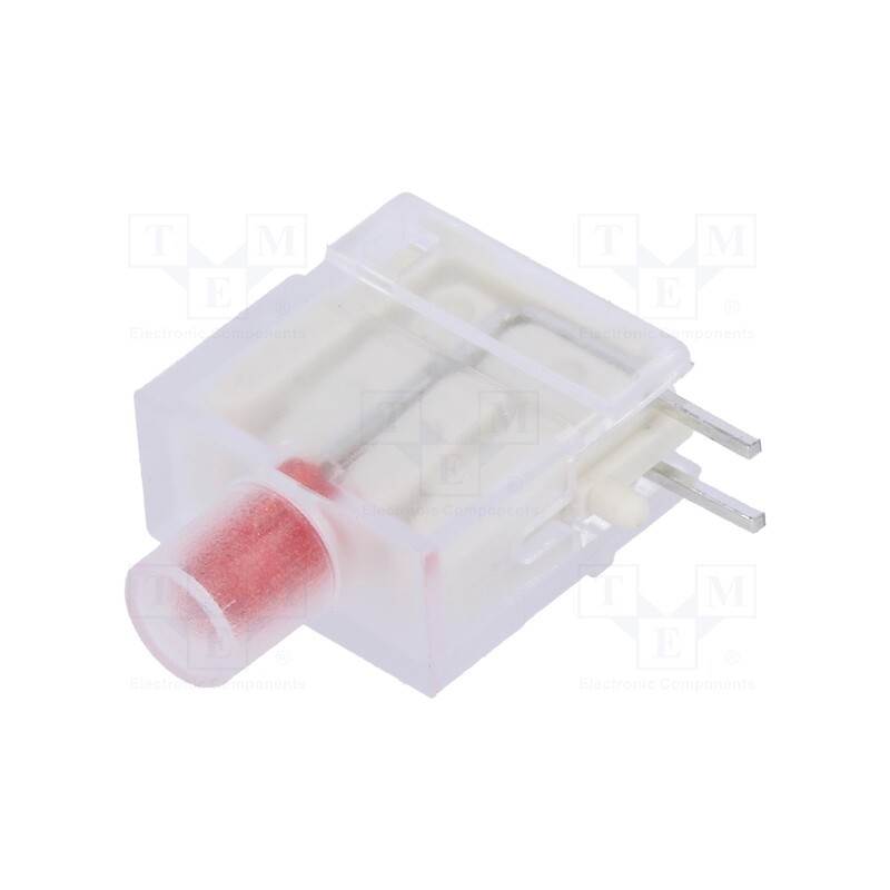 10 pcs : DBKD10 - LED, in housing, red, 3.9mm, No.of diodes: 1, Lens: red,diffused
