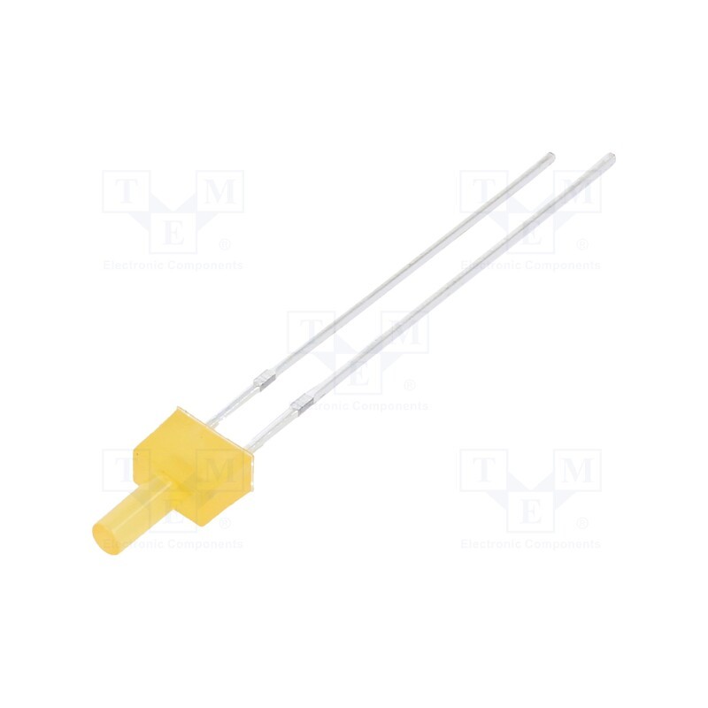 10 pcs : OSO5JA7K94B-12V - LED, 2mm, orange, 150÷220mcd, 90°, Front: flat, 12V, Pitch: 2.54mm
