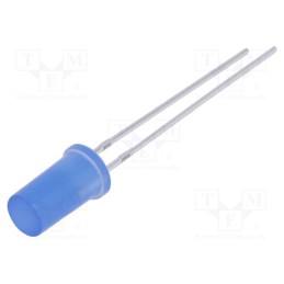 10 pcs : OSBBS25TK4A - LED, 5mm, blue, 330÷500mcd, 180°, Front: flat, 2.7÷3.4V