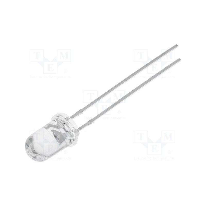 10 pcs : OSV6YL5111A - LED, 5mm, violet, 15°, Front: convex, 3÷3.8V, No.of term: 2
