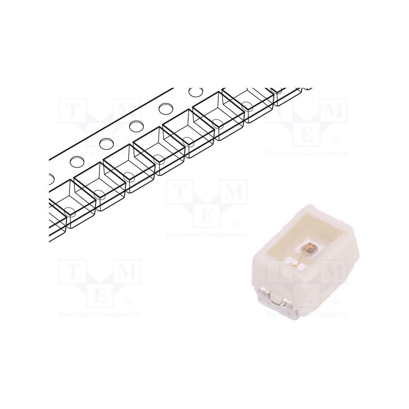 20 pcs : LA M676-Q2T1-24 - LED, SMD, 2014,Mini PLCC2, amber, 300÷950mlm, 90÷280mcd, 120°, 20mA