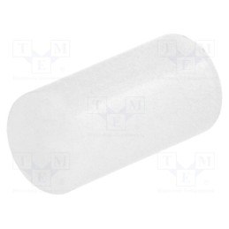100 pcs : FIX-LED-9.5 - Spacer sleeve, LED, Øout: 5mm, ØLED: 5mm, L: 9.5mm, natural, UL94V-2