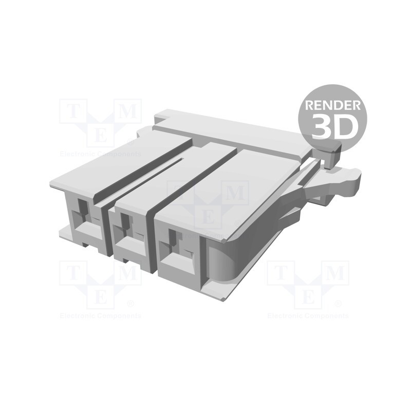 10 pcs : 1-178128-3 - Plug, wire-board, female, Dynamic D-3200, 5.08mm, PIN: 3, for cable