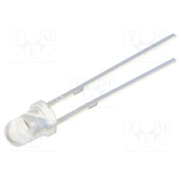 10 pcs : OSWWY23131E - LED, 3mm, white cold, 3000mcd, 30°, Front: convex, 2.9÷3.6V