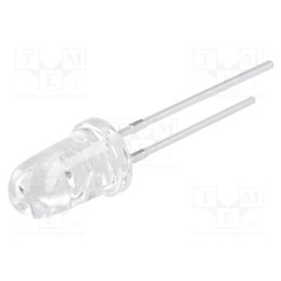 10 pcs : OS5YPM5201E - LED, 5mm, yellow, 50000÷60000mcd, 8°, Front: convex, 1.8÷2.6V