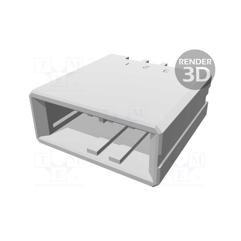 10 pcs : 1-178313-5 - Socket, wire-board, male, Dynamic D-3100S, 3.81mm, PIN: 3, 250V, 12A