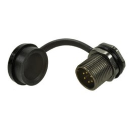 1 pcs - RS PRO Circular Connector, 6 Contacts, Rear Mount, Plug, Male, IP67