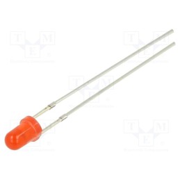 10 pcs : OSR5PA3164A-1MA - LED, 3mm, red, 150÷220mcd, 60°, Front: convex, 1.8÷2.2V, -30÷85°C