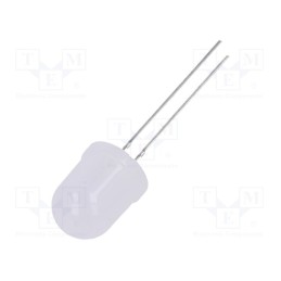 10 pcs : OSM54KA132A - LED, 10mm, white warm, 8400÷10000mcd, 30°, Front: convex, 2.7÷3.4V