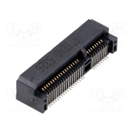 10 pcs : 119A-70A00-R02 - Connector: PCI Express mini, horizontal, SMT, gold-plated, PIN: 52