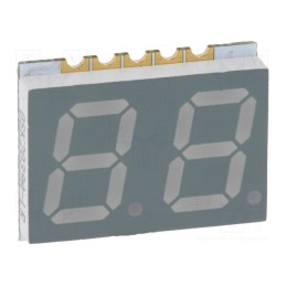 10 pcs : OSK2039A-LR - Display: LED, 7-segment, 10mm, 0.39', No.char: 2, red, 4÷15mcd, SMD