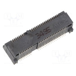 10 pcs : 119A-92A00-R02 - Connector: PCI Express mini, horizontal, SMT, gold-plated, PIN: 52